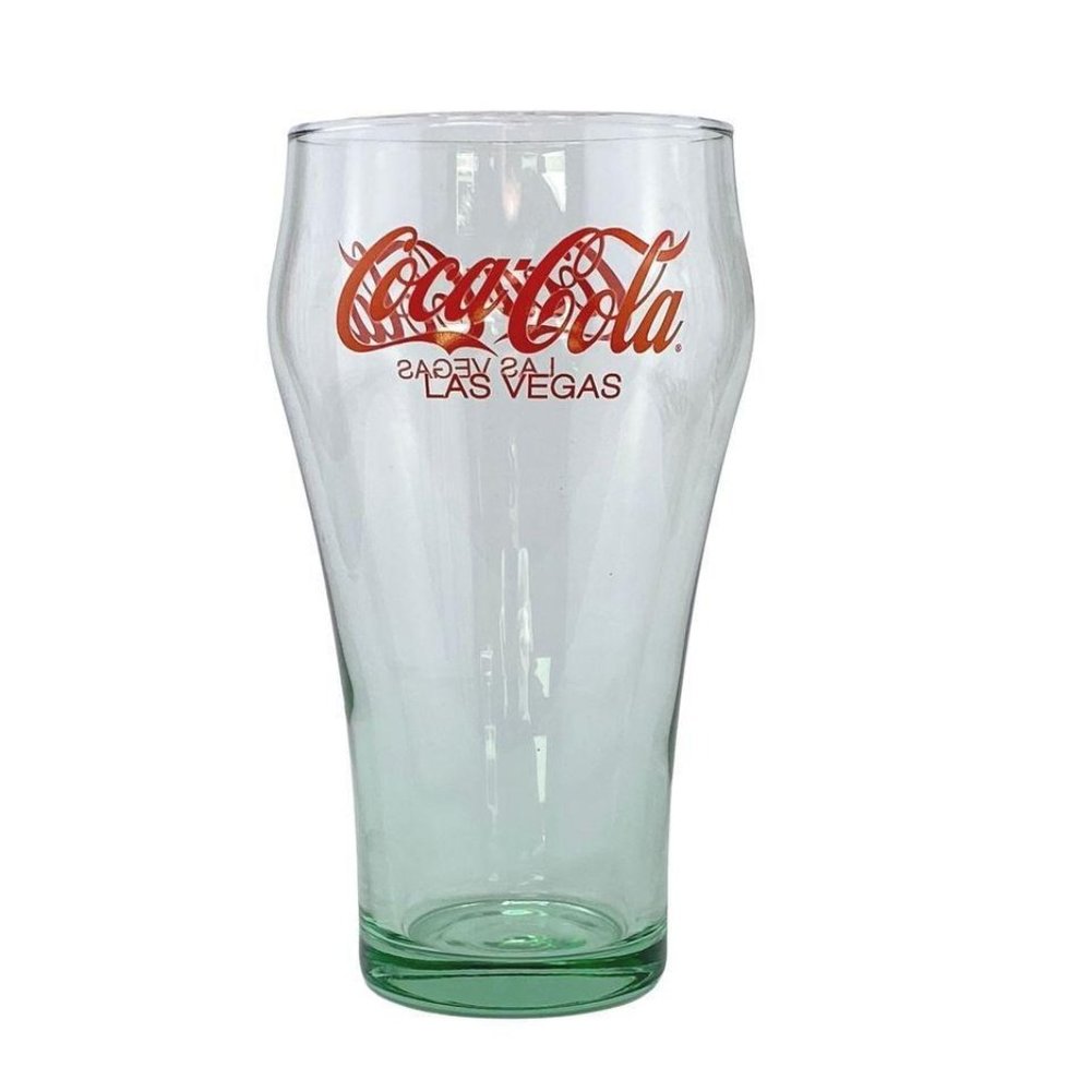 Coca Cola Glass Bell Shaped Red Logo Vintage Rare